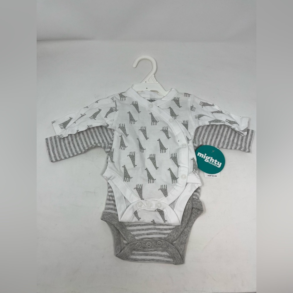 NWT Mighty Goods Buy Buy Baby 2 pack Long Sleeve Onesies